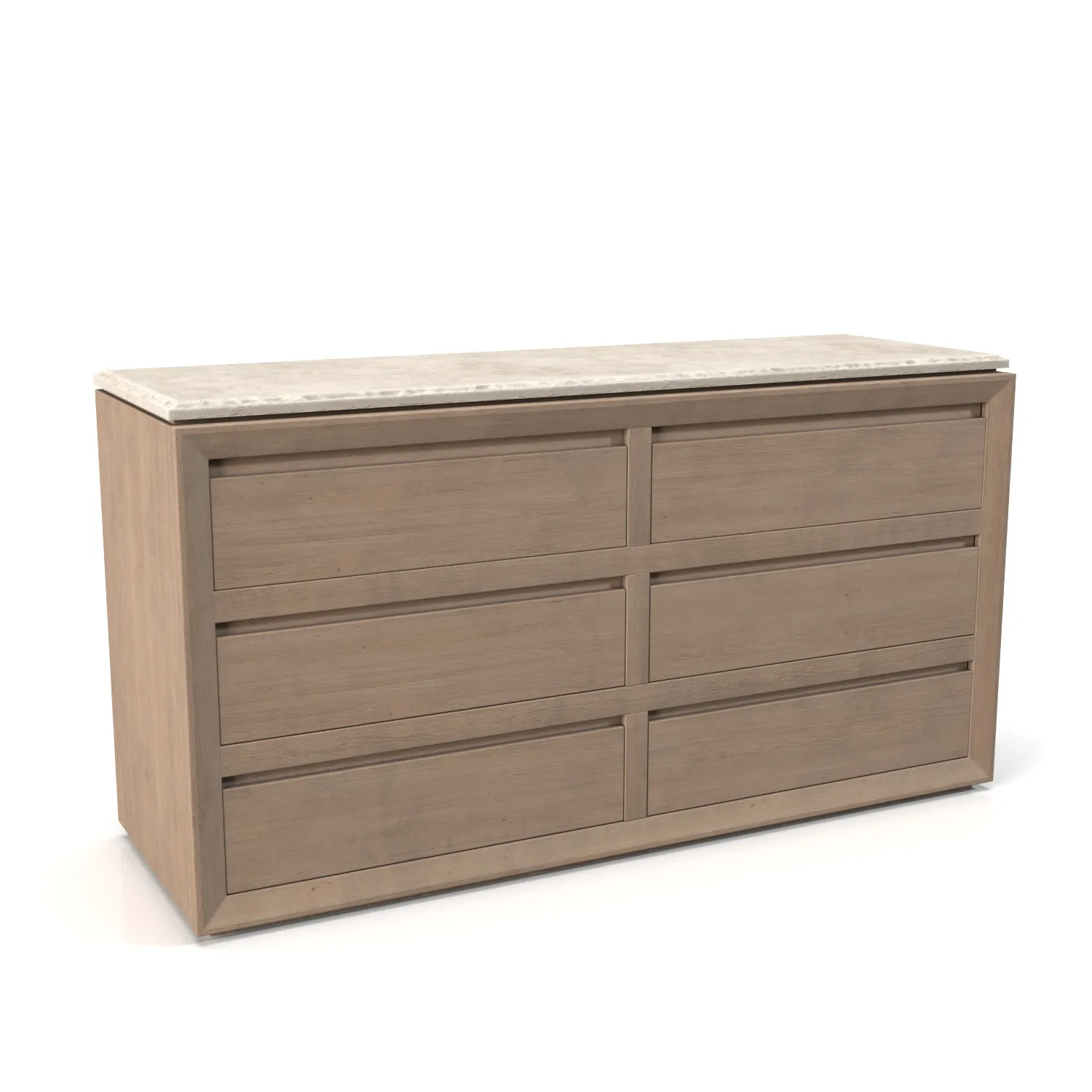 Sofita Marble Dresser PBR 3D Model_01